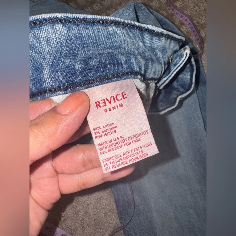 Revice Days Off Honey Bunch Scrunch Ankle Jeans size 27 - Picture 7 of 10